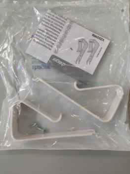 Hager VZ02MM Multimedia-Halter, universal, weiß, 2-fach, Kunststoff, für Montageplatten ***RESTPOSTEN***